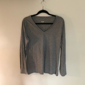 Mossimo Grey Long Sleeve Tee